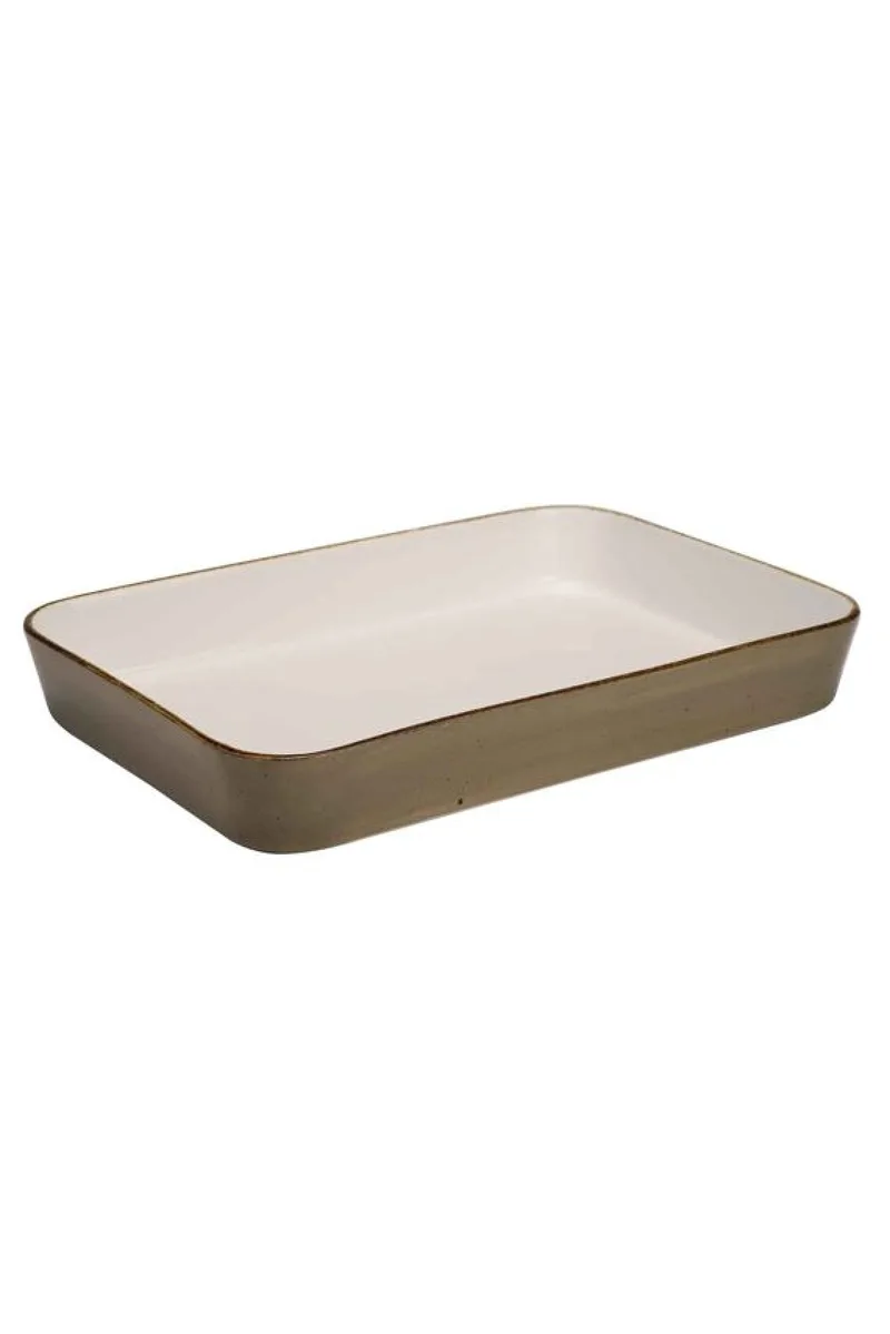 Πυριμαχο Σκευος Απο Πορσελανη 35.5x24.5x5cm Μονόχρωμο OEM