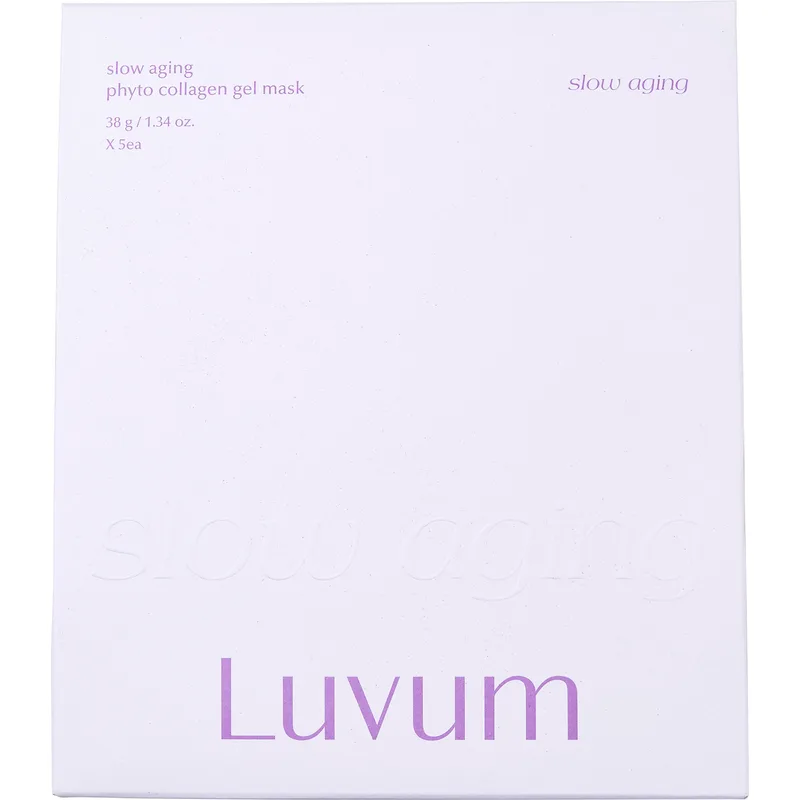 Luvum Slow Aging Phyto Collagen Gel Mask Αντιγηραντική Μάσκα Προσώπου με Φυτικό Κολλαγόνο & Πεπτίδια 38g x 5 Τεμάχια