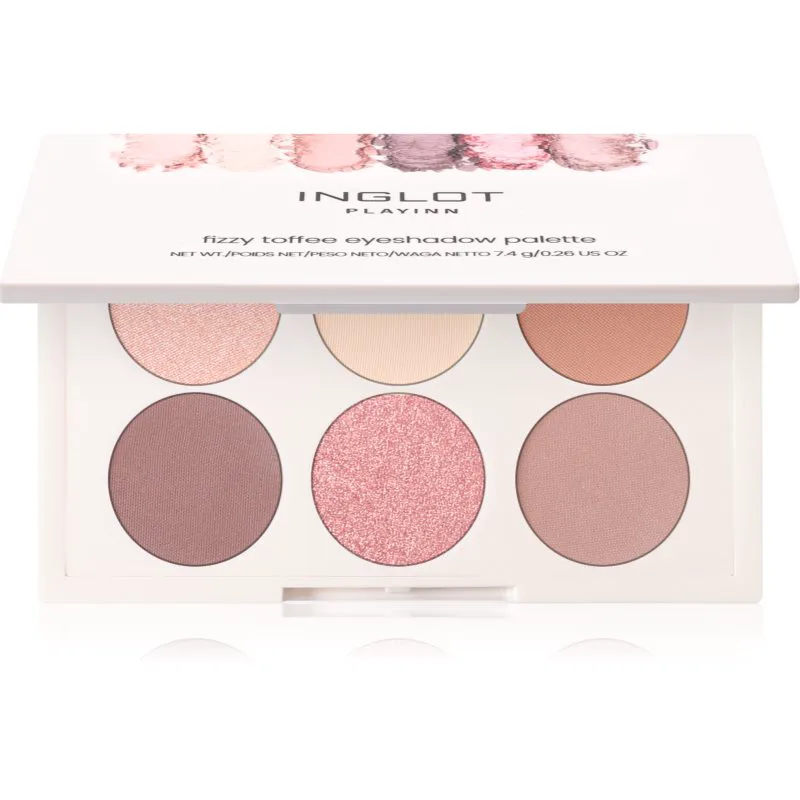 Inglot PlayInn Eyeshadow Palette Παλέτα σκιών για τα μάτια απόχρωση Fizzy Toffee 7.6 γρ