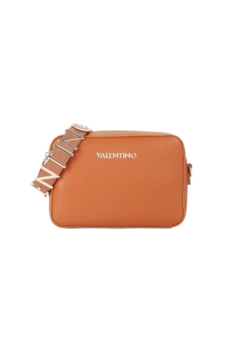 Valentino γυναικεία τσάντα ώμου/crossbody με μεταλλικό λογότυπο "Alexia Camera" - 73LVBS5A809/ALE Καφέ