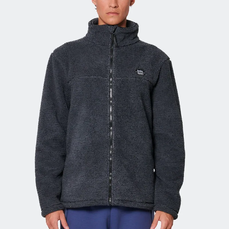 Body Action Bonded Sherpa Fleece Zip-Through Men's Jacket