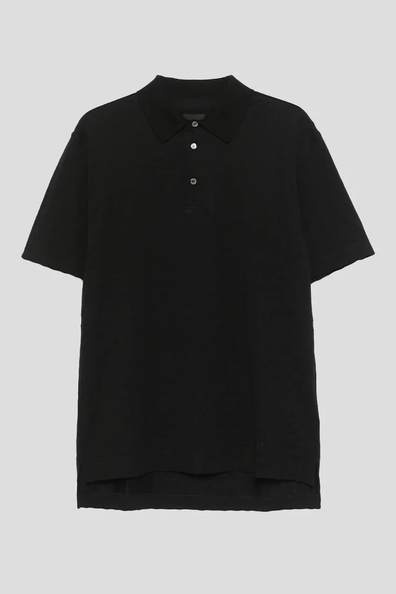 GIVENCHY Ανδρικό Μαύρο 4G-Jacquard Polo Shirt