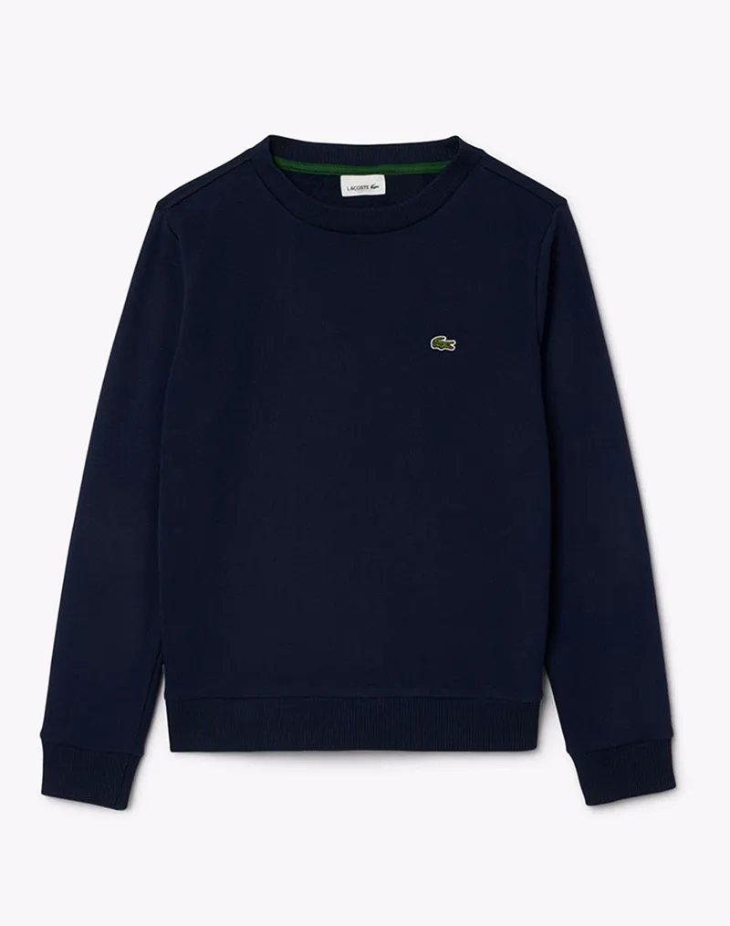 LACOSTE ΜΠΛΟΥΖΑ ΦΟΥΤΕΡ ΜΜ CORE FLEECE CREW 3SJ2898-166 DarkBlue
