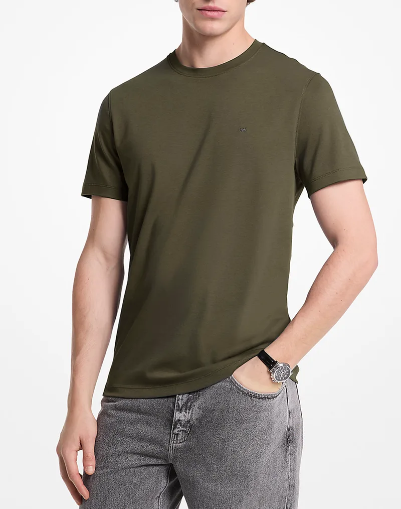 MICHAEL KORS CF15FJ2C93 ΜΠΛΟΥΖΑΚΙ ΚΟΝΤΟΜΑΝΙΚΟ MICHAEL KORS MENS CF15FJ2C93-346 Khaki