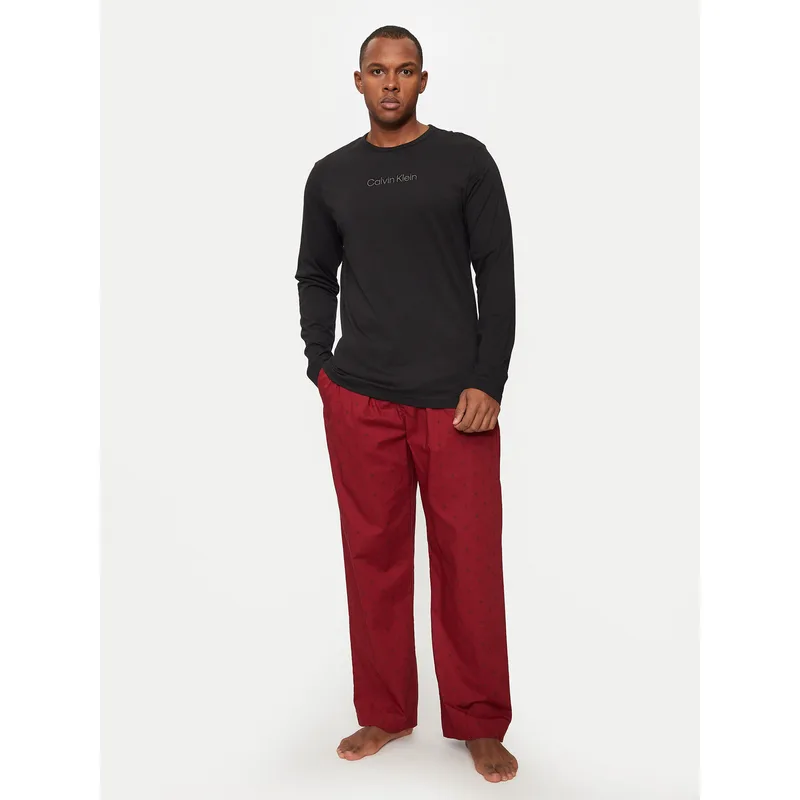 Calvin Klein Underwear Παντελόνι πιτζάμας 000NM2781E Κόκκινο Relaxed Fit
