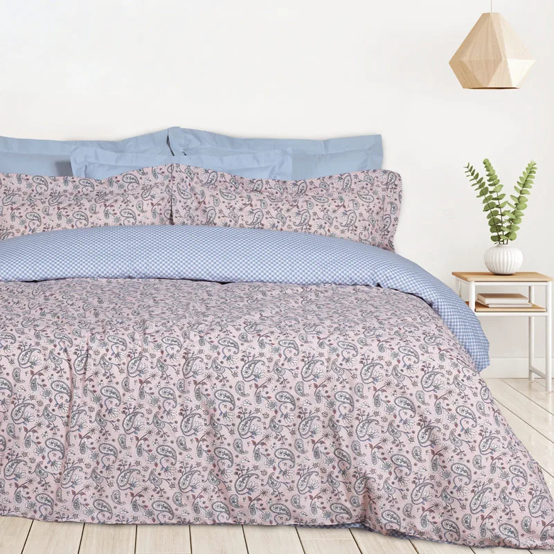 Σεντόνια Ημίδιπλα Με Λάστιχο Σετ Das Home Casual 5427 Salmon 120x200+35, 170x260
