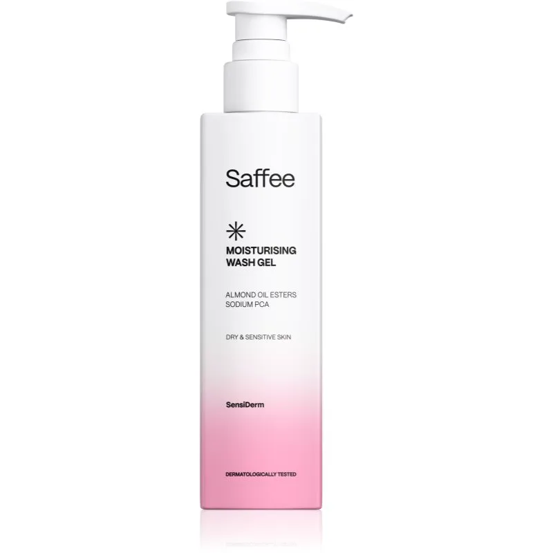 Saffee SensiDerm Moisturising Wash Gel ενυδατικό καθαριστικό τζελ για ξηρή και ευαίσθητη επιδερμίδα 200 ml
