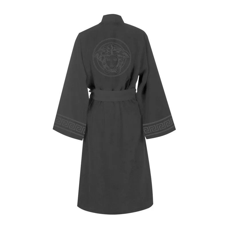 Μπουρνουζι grεεκ1 (grey) large 100% cotton, makis tselios