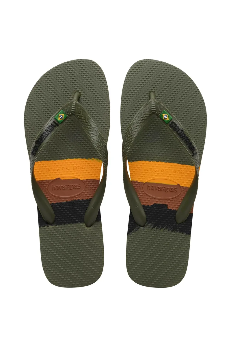 Havaianas unisex σαγιονάρες "Brasil Tech" - 4147239 Χακί
