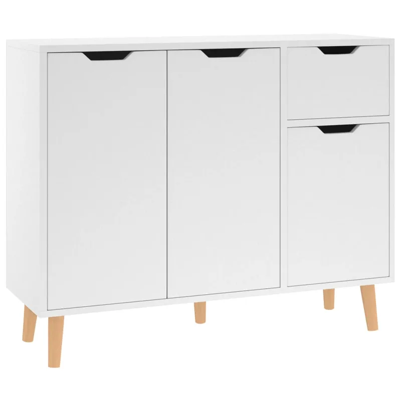 vidaXL Μπουφές Λευκός 90x30x72 εκ. από Επεξεργασμένο Ξύλο