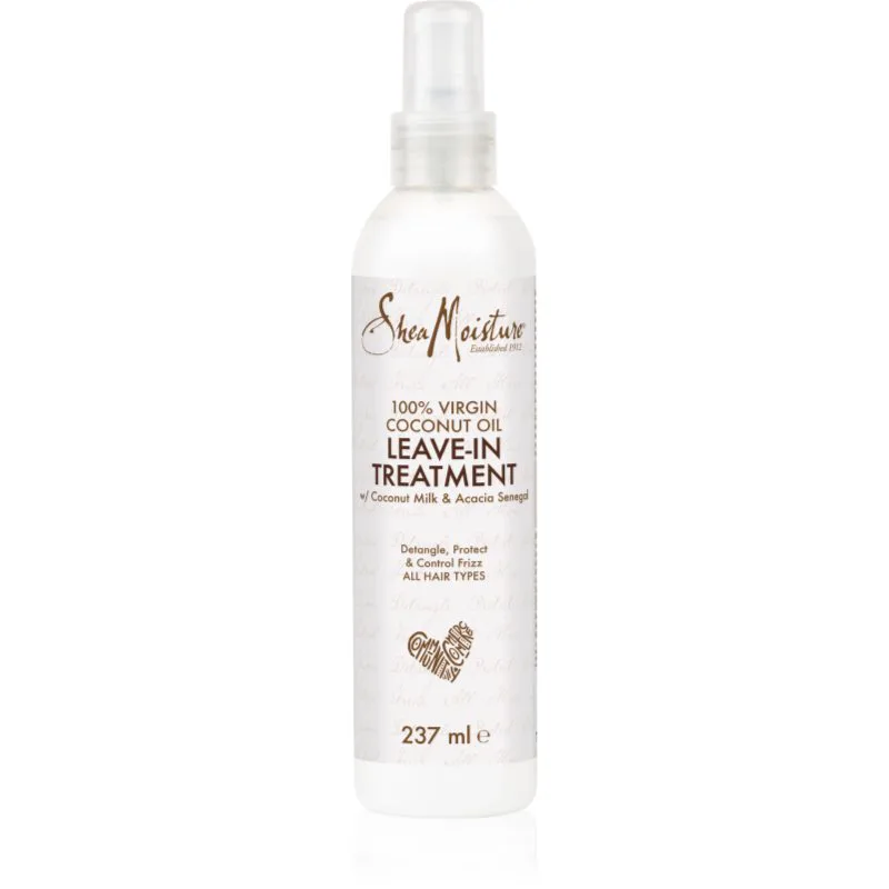 Shea Moisture 100% Virgin Coconut Oil ενυδατική φροντίδα χωρίς ξέβγαλμα σε σπρέι 237 ml