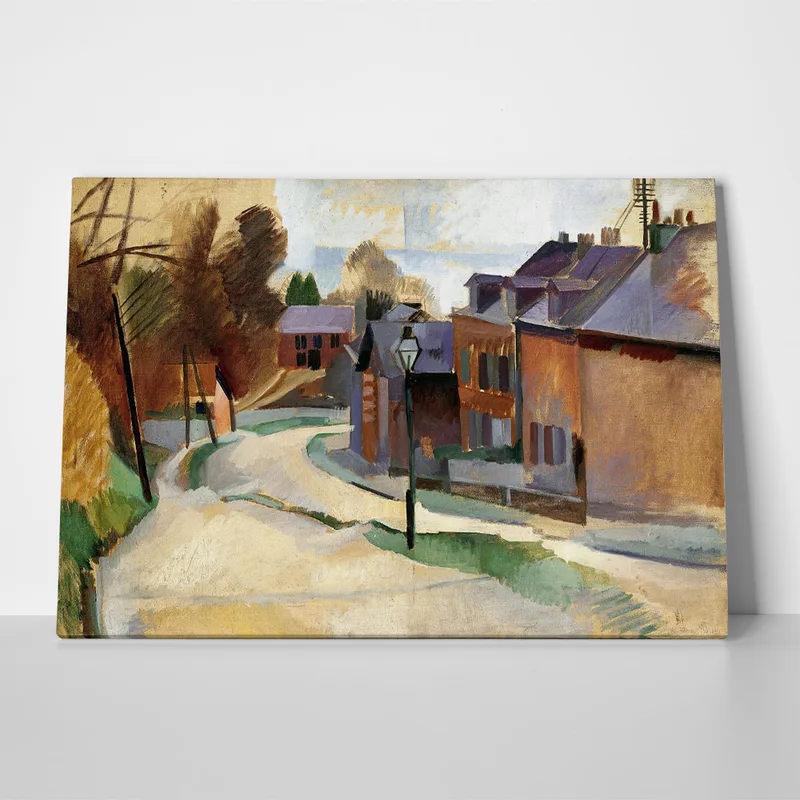 Πίνακας σε Καμβά ROBERT DELAUNAY - ROAD IN LAON