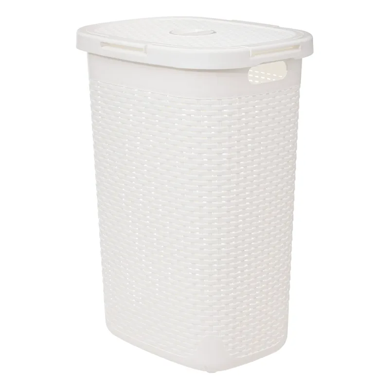 Καλάθι Απλύτων 60Lit (35.2x45x65.8) F-V Rattan White 202408M