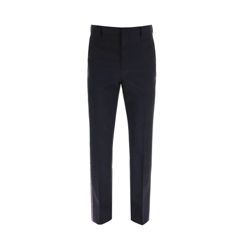 VALENTINO GARAVANI Ανδρικό Μαύρο Logo Selvedge Trousers