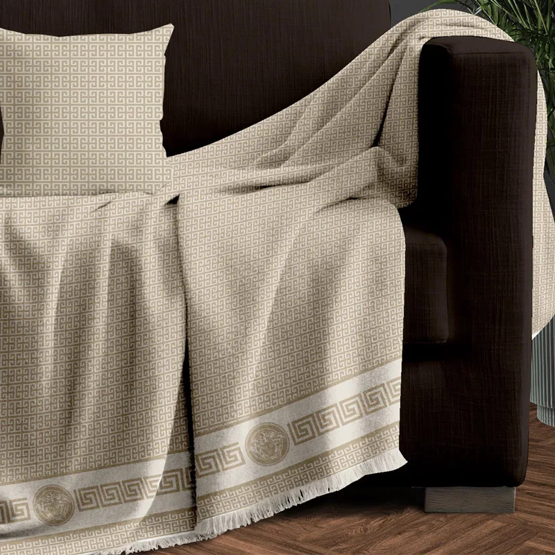 Ριχτάρι Διθέσιου Καναπέ 180x250 Makis Tselios Meandros Μπεζ 180x250