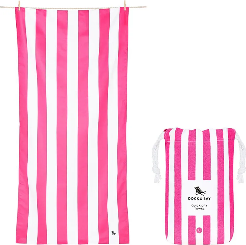 ΠΕΤΣΕΤΑ ΘΑΛΑΣΣΗΣ QUICKDRY DOCK - BAY CABANA - PHI PHI PINK 90X200CM