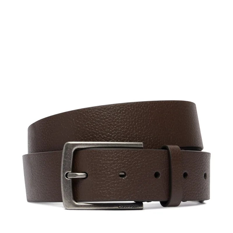 Ζώνη Calvin Klein Casual Pin Buckle Pebble 35Mm LV04D7095G Καφέ