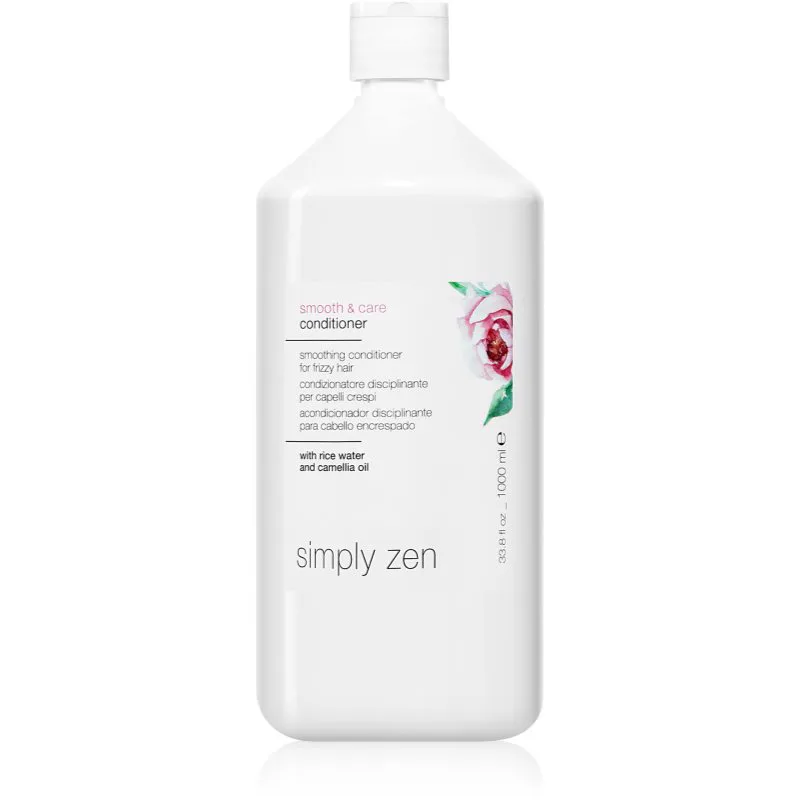 Simply Zen Smooth & Care Conditioner λειαντικό μαλακτικό για την αντιμετώπιση του κρεπαρίσματος μαλλιών 1000 ml