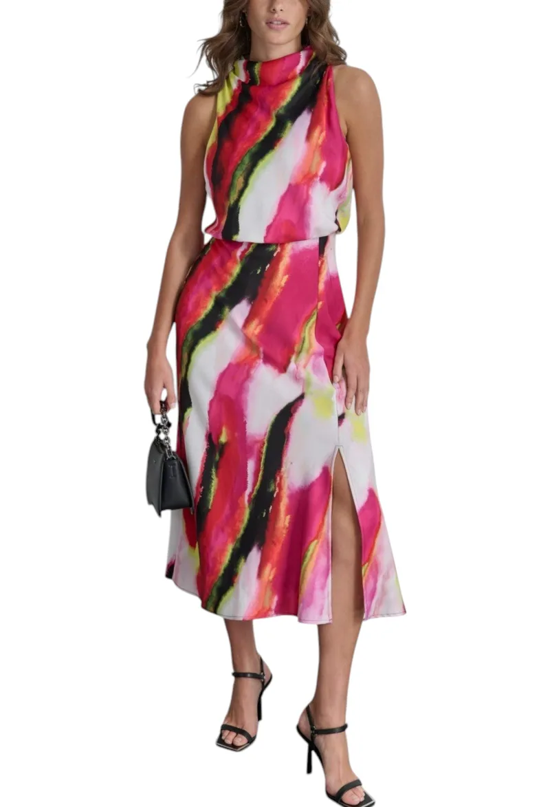 Φόρεμα DKNY Αμάνικο Printed P4JBNZ22-JYS Γυναικείο