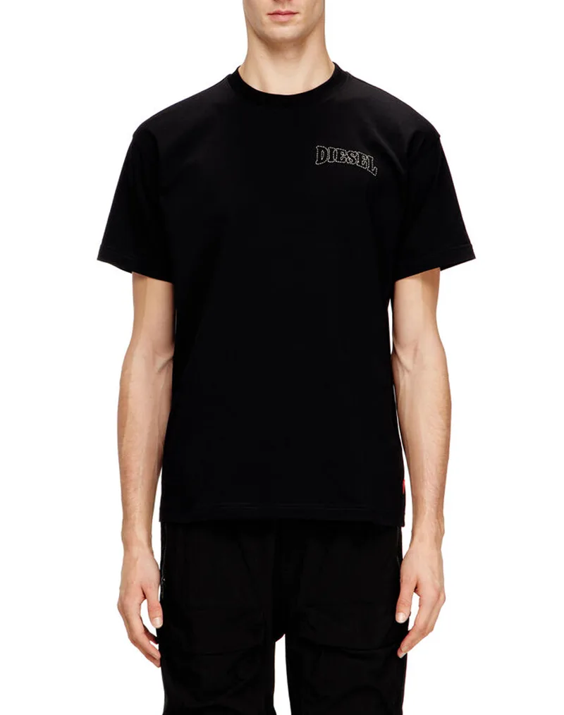 DIESEL T-NORM-V16 T-SHIRT A220060PLAT-9XX Black