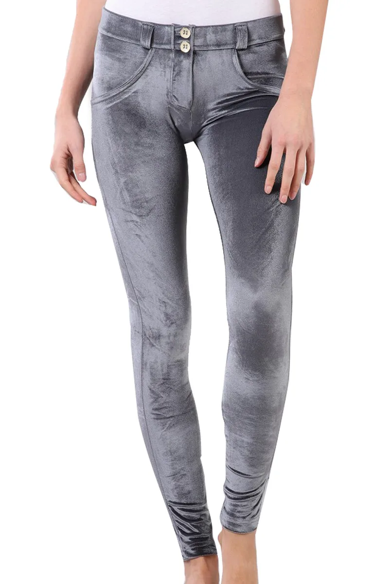 Παντελόνι Υφασμάτινο Freddy Wr.Up® Super Skinny Regular Rise Βελουτέ WRUP2RS909-G101 Γυναικείο