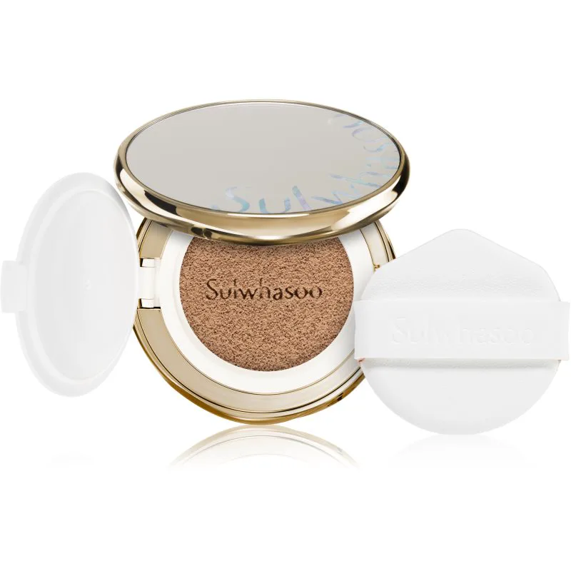 Sulwhasoo Perfecting Cushion μακράς διαρκείας μεικ απ σε σφουγγαράκι SPF 50+ + ανταλλακτικό για γέμιισμα απόχρωση 23N1 Sand 2x15 γρ