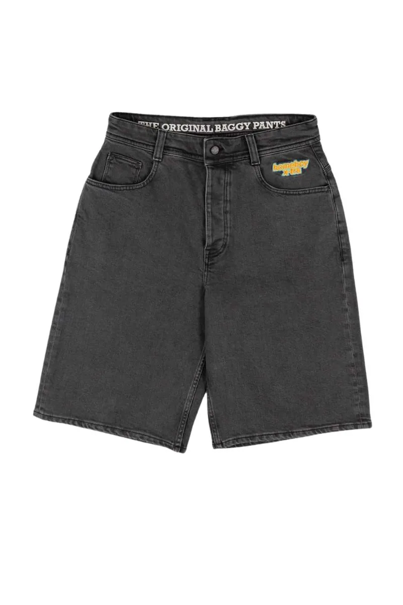 HOMEBOY Βερμούδες x-tra BAGGY Denim SHORTS - ΓΚΡΙ-01SH0384