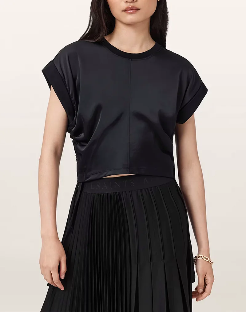ALL SAINTS TOP W054JC-BLACK Black