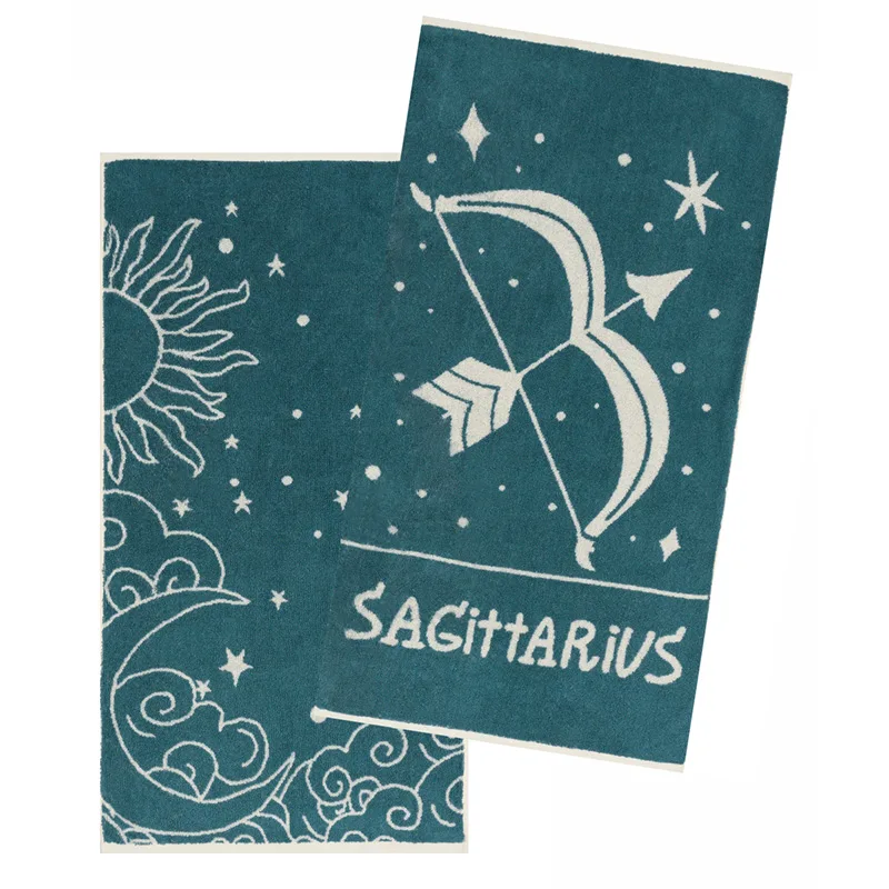 Πετσέτες Προσώπου (Σετ 2 Τμχ) 50X90 Kentia Zodiac-Sagitarius (50x90)