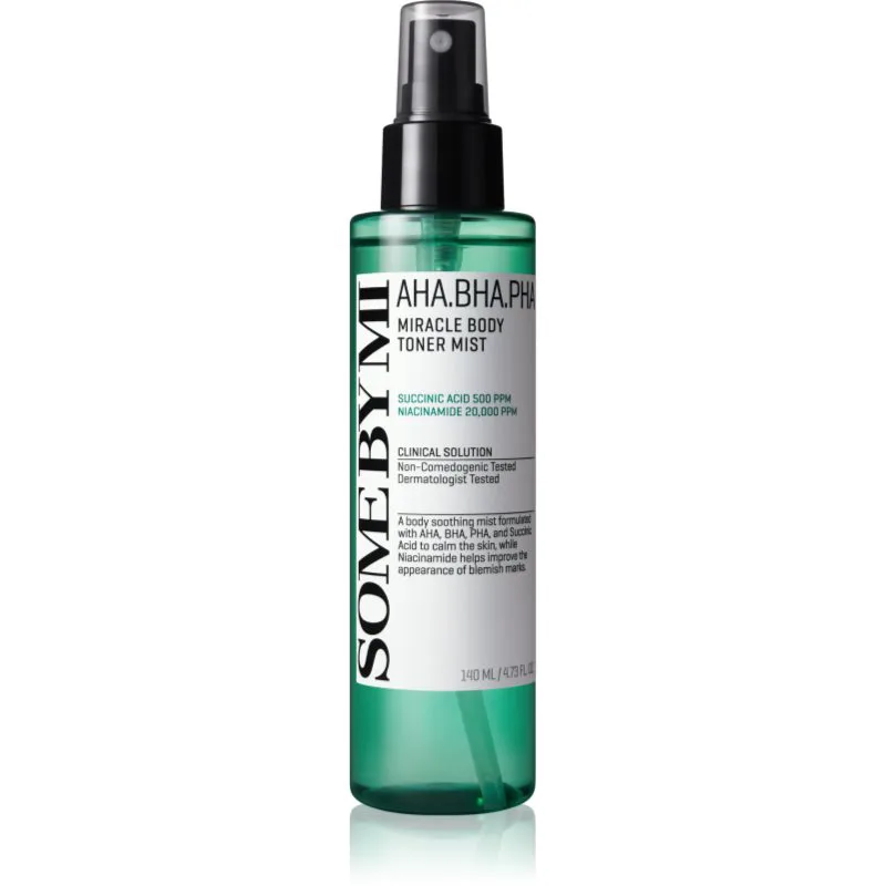 Some By Mi AHA∙BHA∙PHA 30 Days Miracle Body Toner Mist Mist για το σώμα για ευαίσθητη και προβληματική επιδερμίδα 140 ml