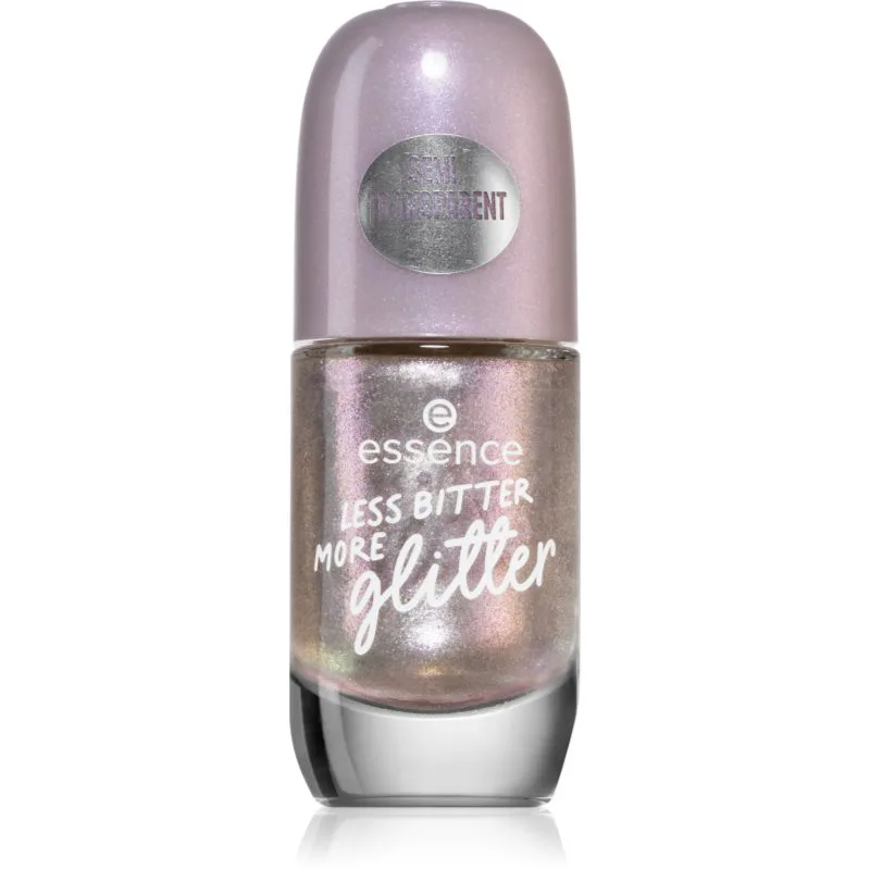 essence Gel Nail Colour βερνίκι νυχιών απόχρωση Less Bitter More Glitter 8 ml