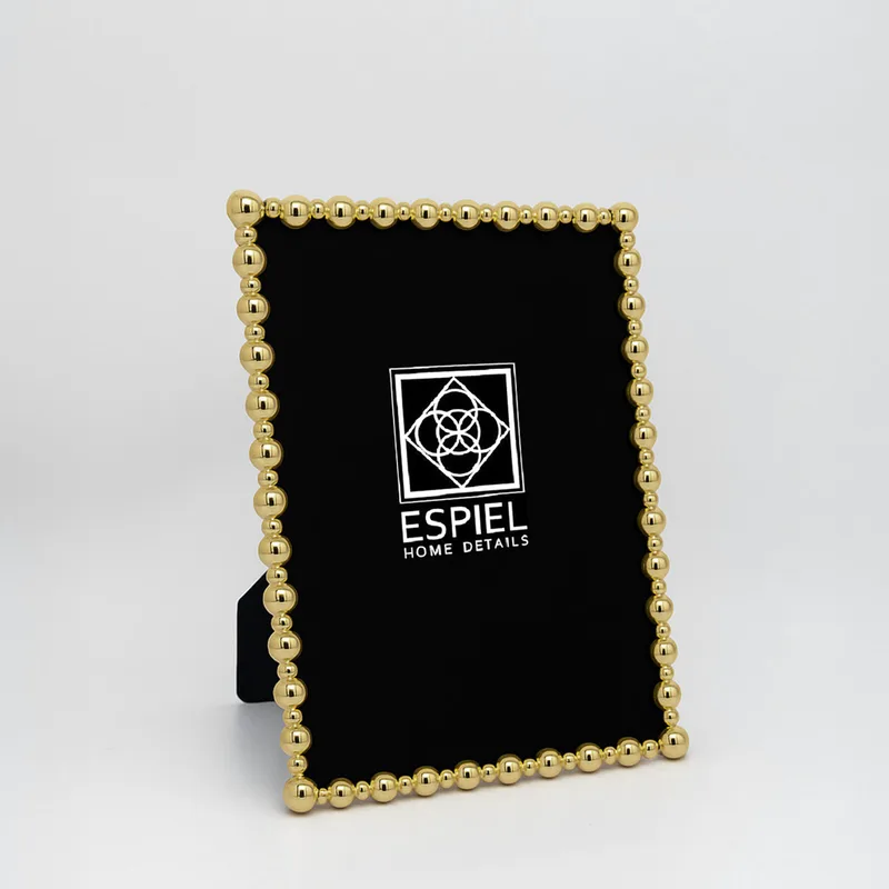 Κορνίζα Μεταλλική Χρυσή ESPIEL 20x25εκ. FAM773 (Υλικό: Μεταλλικό, Χρώμα: Χρυσό ) - ESPIEL - FAM773