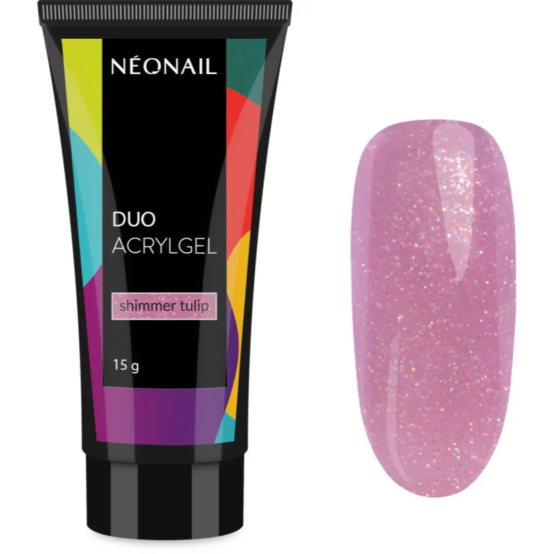 NEONAIL Duo Acrylgel Shimmer Tulip τζελ για τζελ και ακρυλικά νύχια 15 γρ