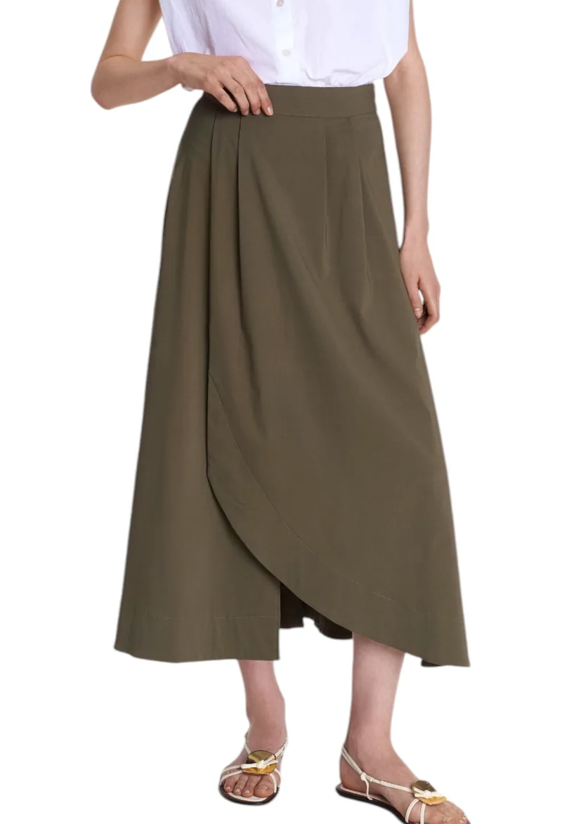 Φούστα Ale Κρουαζέ Με Πιέτες 8920997-LIGHT KHAKI Γυναικείο