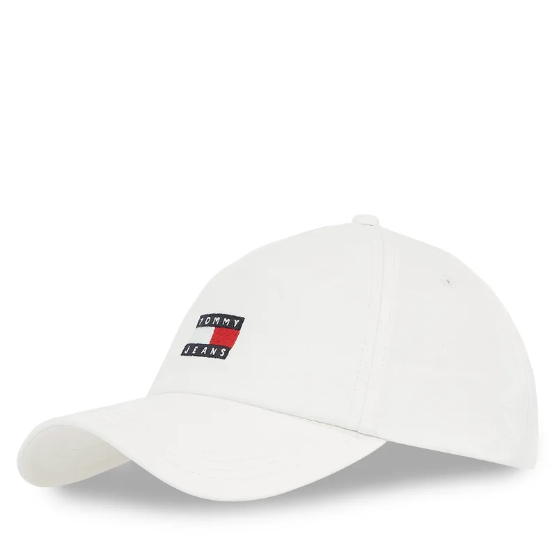 Καπέλο Jockey Tommy Jeans Tjw Heritage Core 5 Panel Cap AW0AW16991 Λευκό