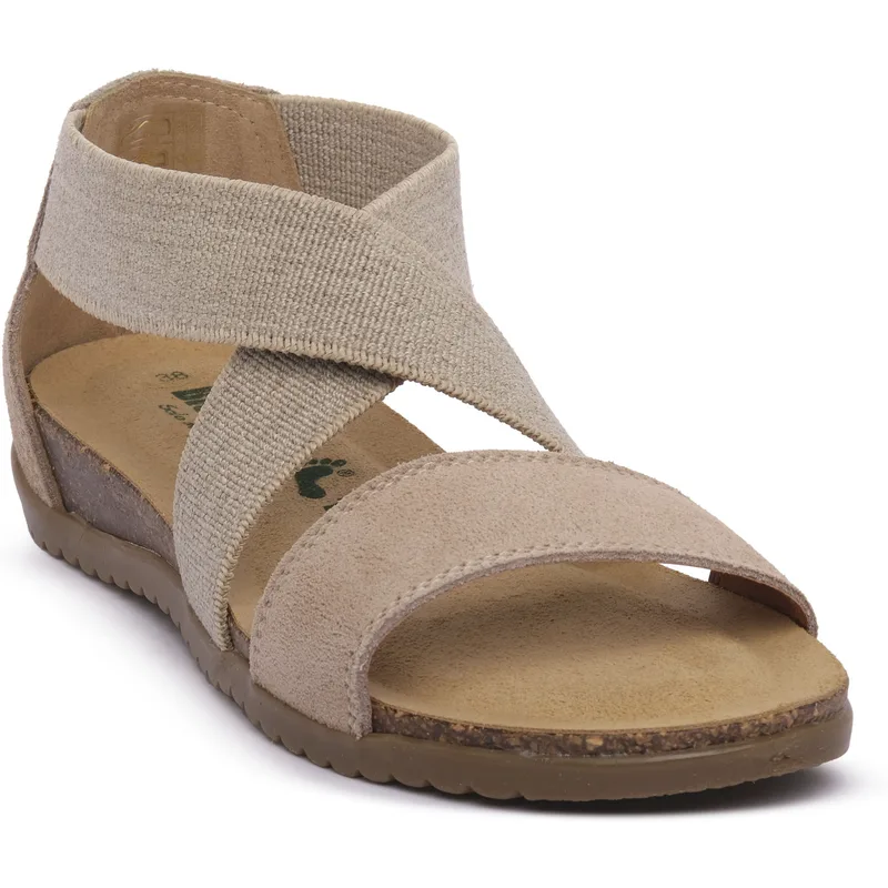 Σανδάλια με πλατφόρμα Bionatura SCAMOSCIATO BEIGE