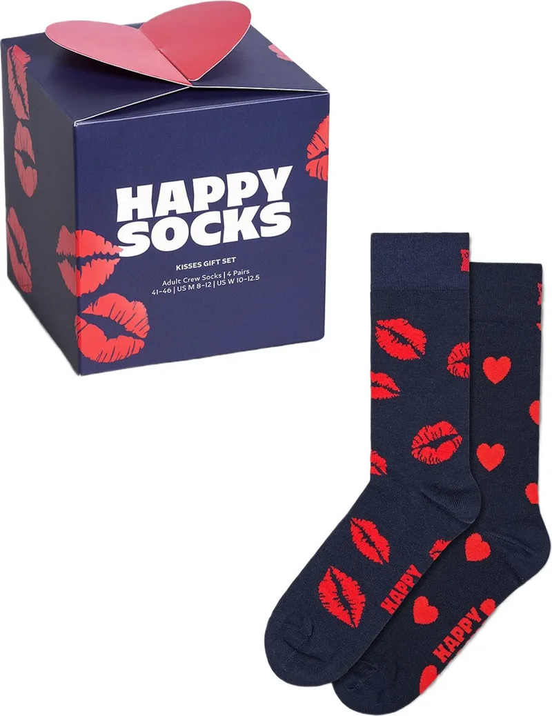 Happy Socks Kisses Gift Set Socks 2 Pairs (Size: 36-40)