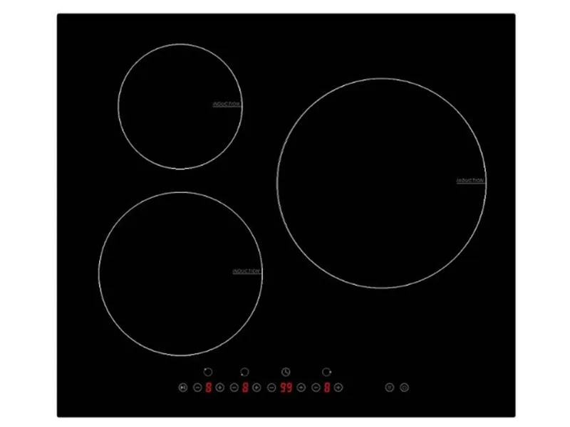 Εστία Αυτόνομη Επαγωγική Arielli ACH-583IND 3 Θέσεων με Λειτουργία Κλειδώματος 59x52εκ. ACH-583IND