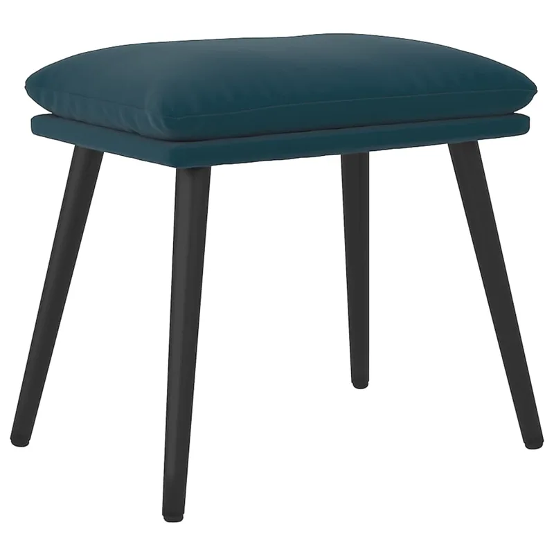 vidaXL Υποπόδιο Μπλε 45x29,5x35 εκ. Βελούδινο