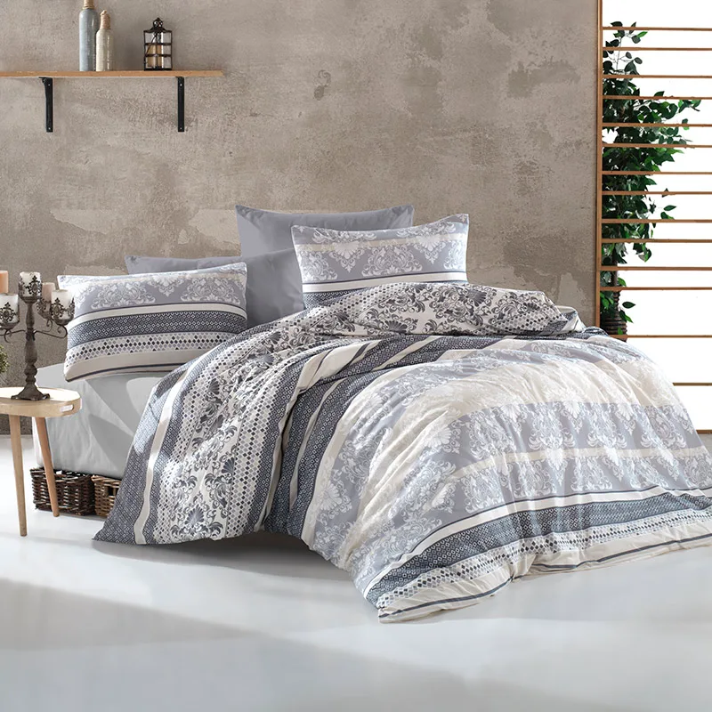 Σεντόνια Υπέρδιπλα Σετ Dimcol Andromache 317 Grey 220x240
