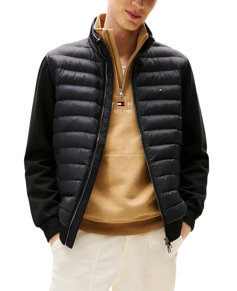 Ανδρικό Μπουφάν Μαύρo Tommy Hilfiger MW0MW41329-BDS