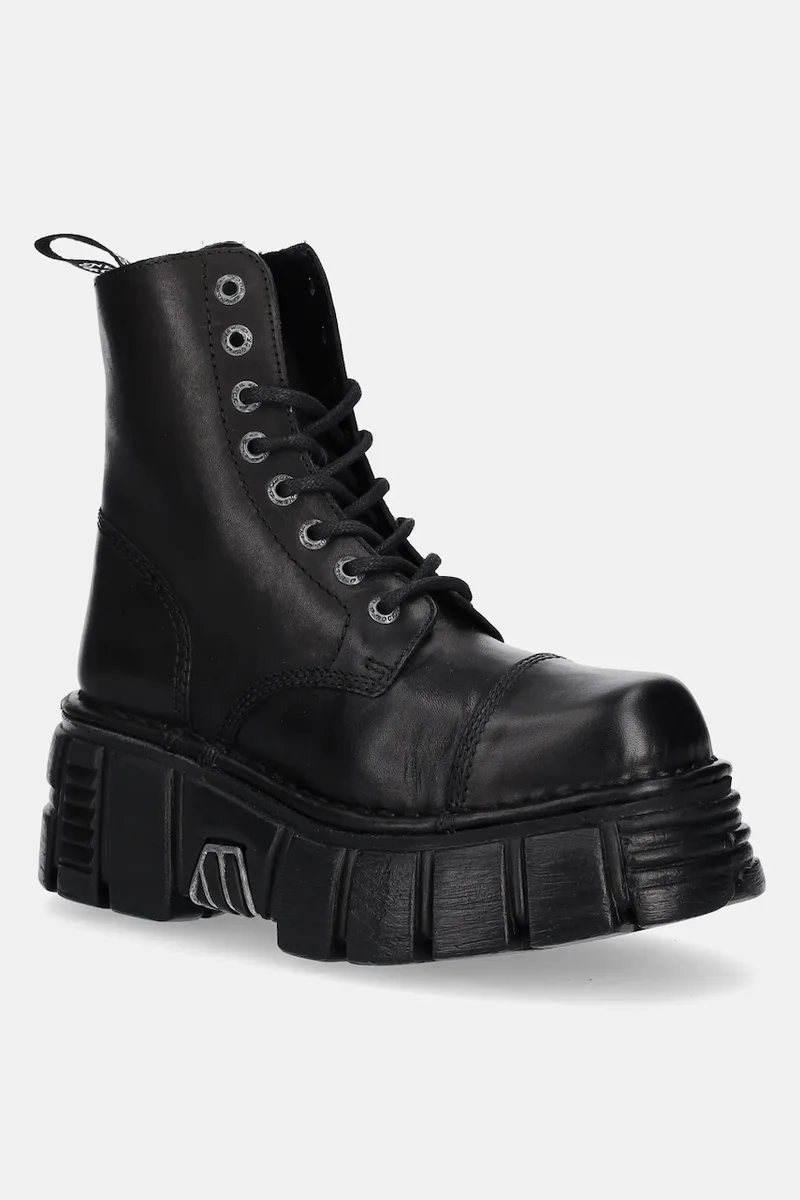 Δερμάτινες μπότες New Rock Crust Negro, Tower Negro + Lateral