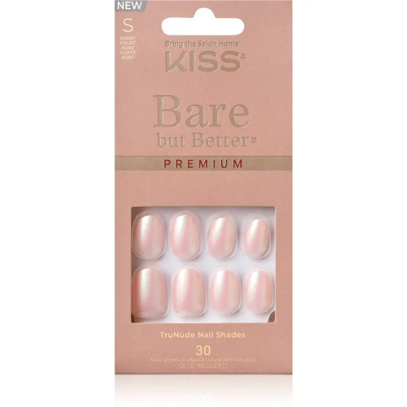 KISS Bare But Better Premium Ψεύτικα νύχια Mocha 30 τμχ