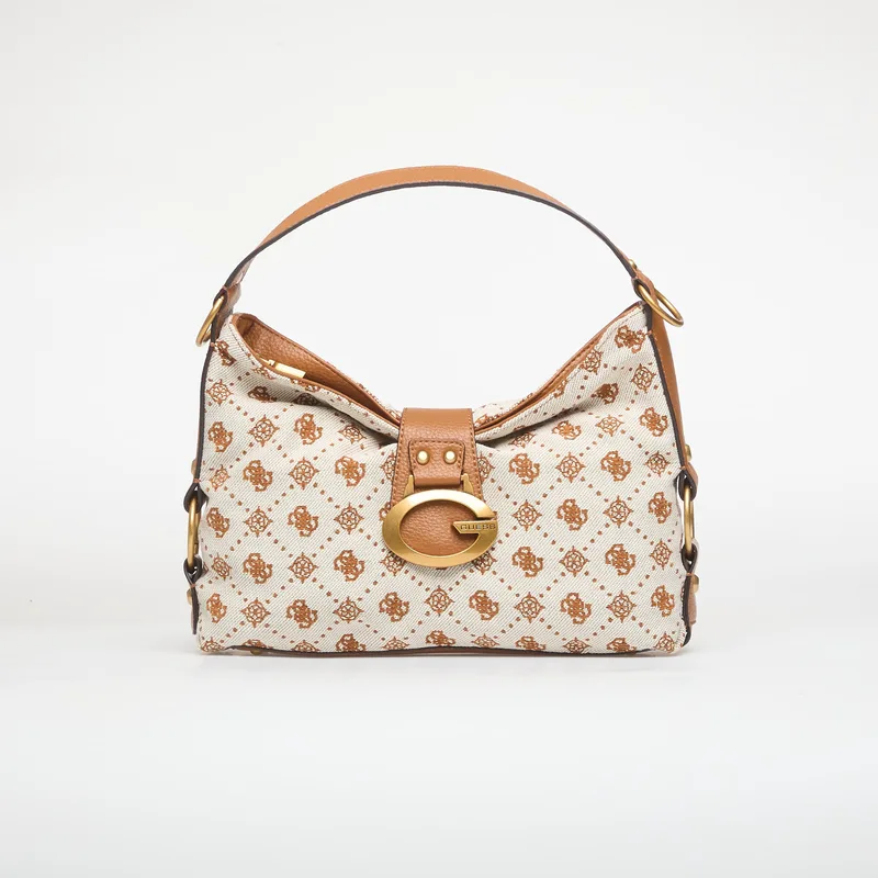 Τσάντα GUESS Camden Shoulder Bag Cognac Logo Universal