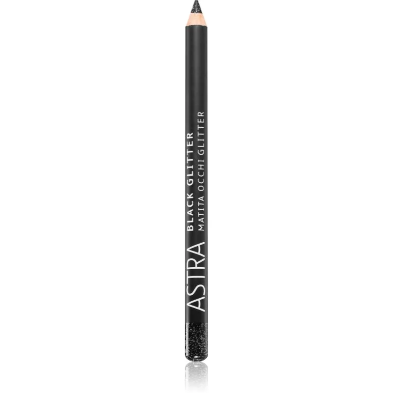 Astra Make-up Black Glitter στραφτεή γραμμή για τα μάτια σε μολύβι απόχρωση Deep Black 1,1 γρ