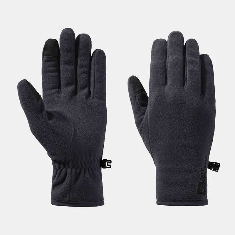 JACK WOLFSKIN REAL STUFF FLEECE GLOVES ΓΚΡΙ