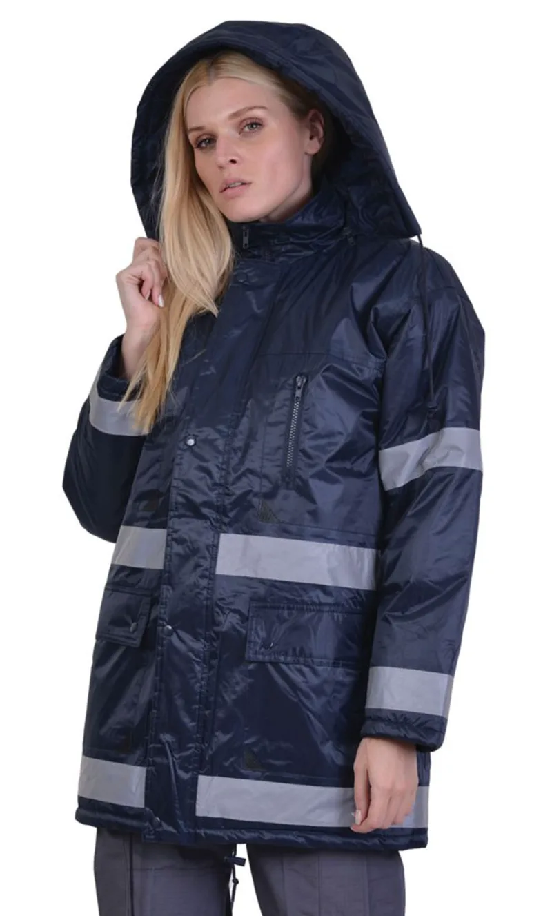 Τζάκετ Parka με ανακλαστικές ταινίες ERGOsafety 5301-060 Μπλε Σκούρο