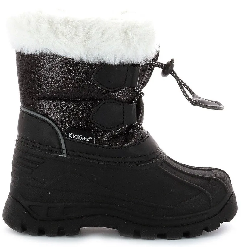 ΜΠΟΤΑΚΙ KICKERS SEALSNOW 653264 ΜΑΥΡΟ ΜΕΤΑΛΛΙΖΕ (EU:27)
