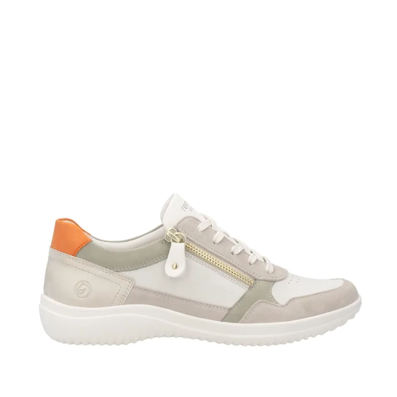Remonte D1E06-80 Ανατομικό Δερμάτινο Sneaker Μπεζ