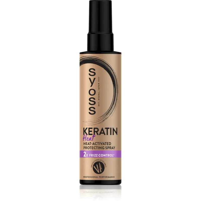 Syoss Keratin Heat προστατευτικό σπρέι για θερμική επεξεργασία μαλλιών 200 ml